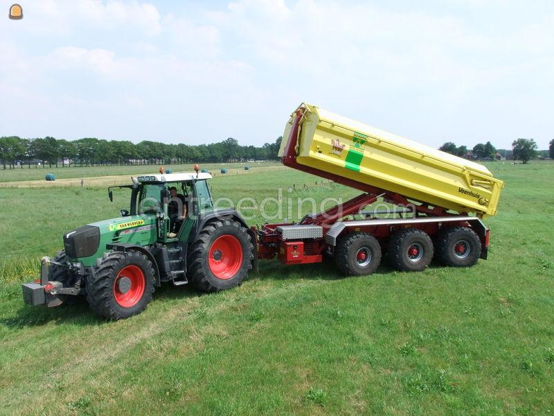 Trekker met  3 assige carrier 