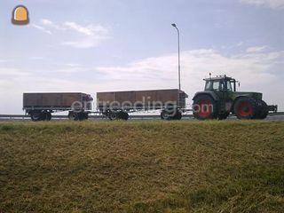 Fendt 818 + gwl wagens Omgeving Goes