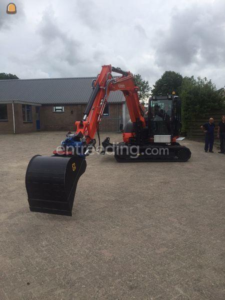 Kubota kx080 incl draaikantelstuk