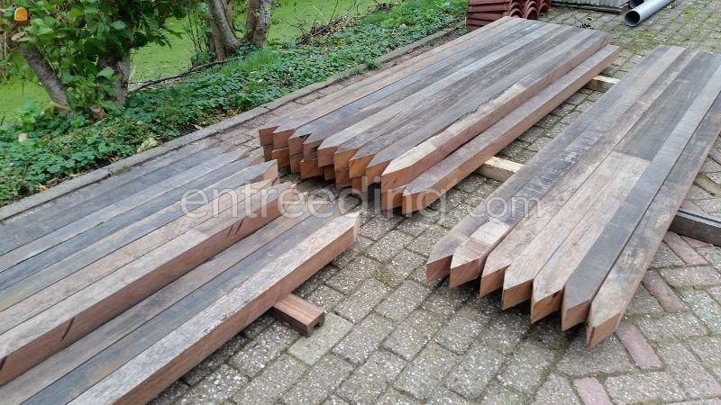 Azobe paaltjes + gordingen