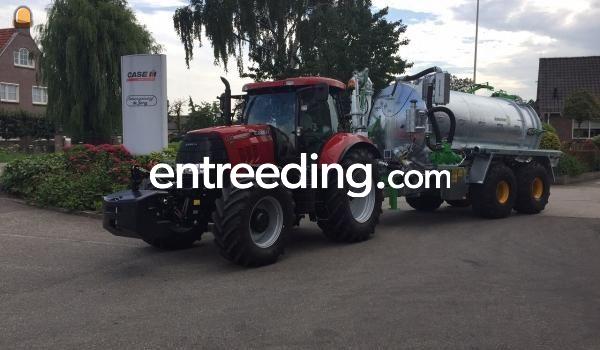 Case IH Puma 145 CVX + kiepende waterwagen