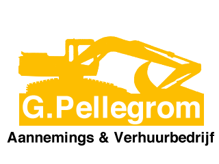 Logo G. Pellegrom V.O.F.  Aannemings- & Verhuurbedrijf Meteren