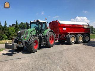 Fendt 828 + Beco Maxxim 3... Omgeving Voorne-Putten