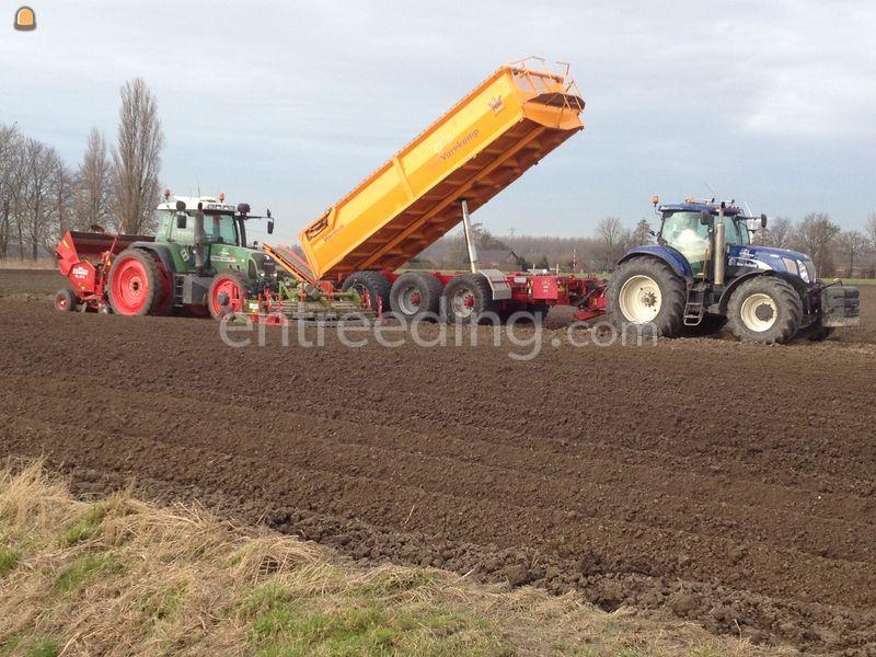 Fendt + frontfrees + aardappelpoter