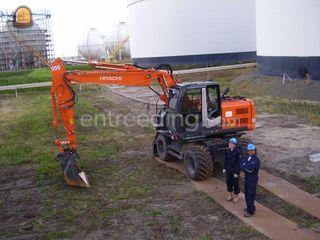 Hitach Zaxis140W Omgeving Weesp
