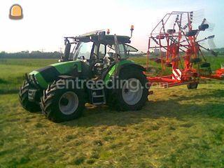 DF K100 met KUHN hark Omgeving Weesp
