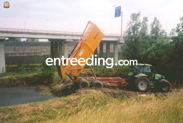 Deutz Agrotron 165 + Veenhuis afgesloten baggerkipper 