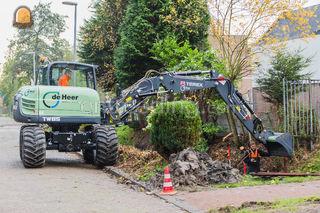 Terex TW85 bandenkraan Omgeving Gouda