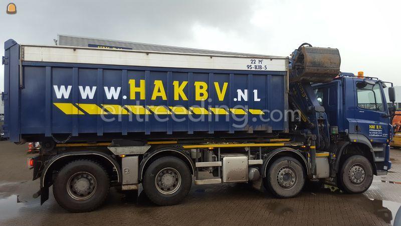 Ginaf 8*6 ws knijper/haakarm met weeginstallatie/printer