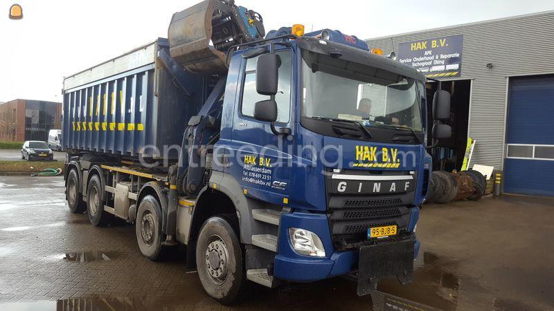 Ginaf 8*6 ws knijper/haakarm met weeginstallatie/printer