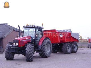 MF 6290 + Beco 180 kipper Omgeving Rotterdam