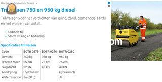 Bomag trilwals 750 kg die... Omgeving Antwerpen