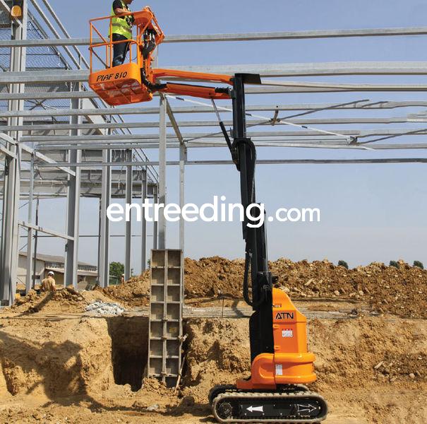 Verticale hoogwerker op rupsen 8 meter