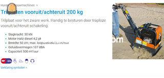 Trilplaat 200 kg Omgeving Antwerpen