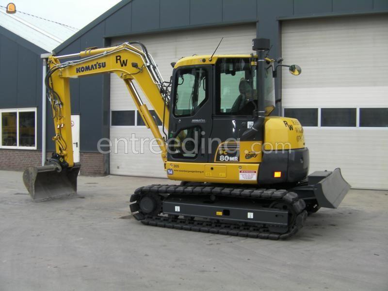 Komatsu PC80MR-3 binnen draaier
