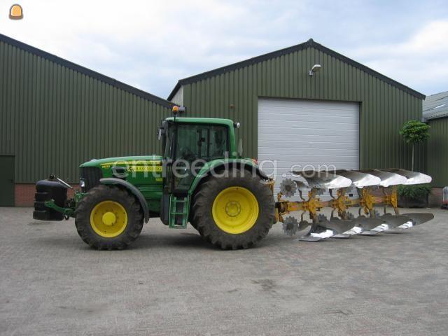 John Deere 6630 met 4 Schaarploeg