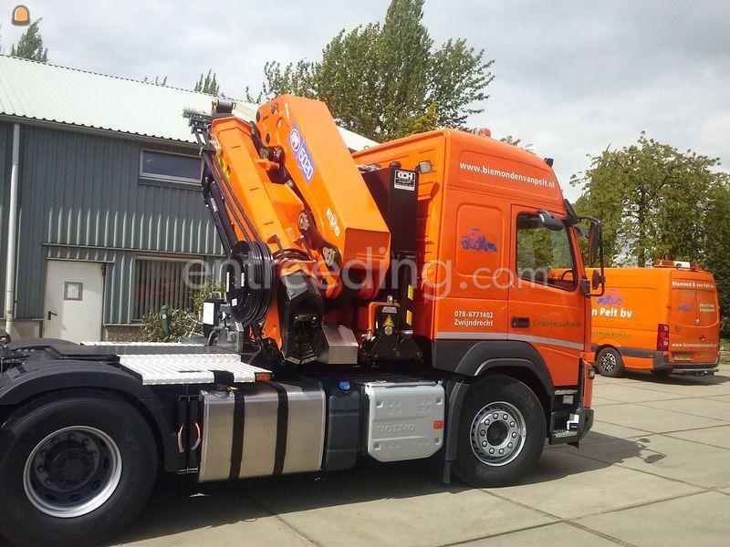 Dieplader + 62 ton/m kraan