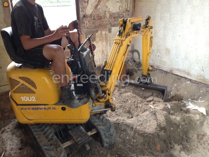 Hitachi minikraan breedte 70 - 130cm