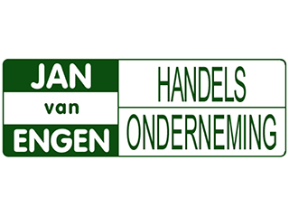 Logo Handelsonderneming Jan van Engen B.V. Westwoud