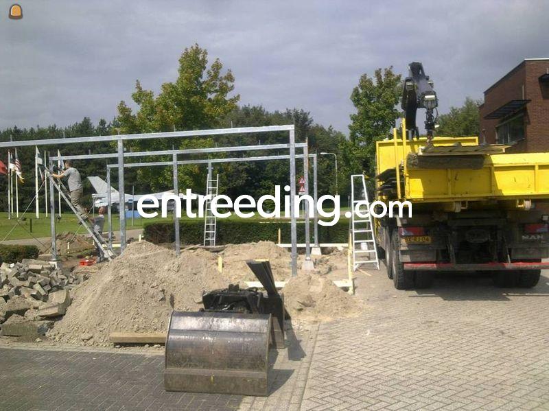 Transporten mbv knijper-/containerauto