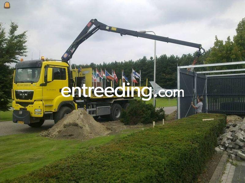 Transporten mbv knijper-/containerauto