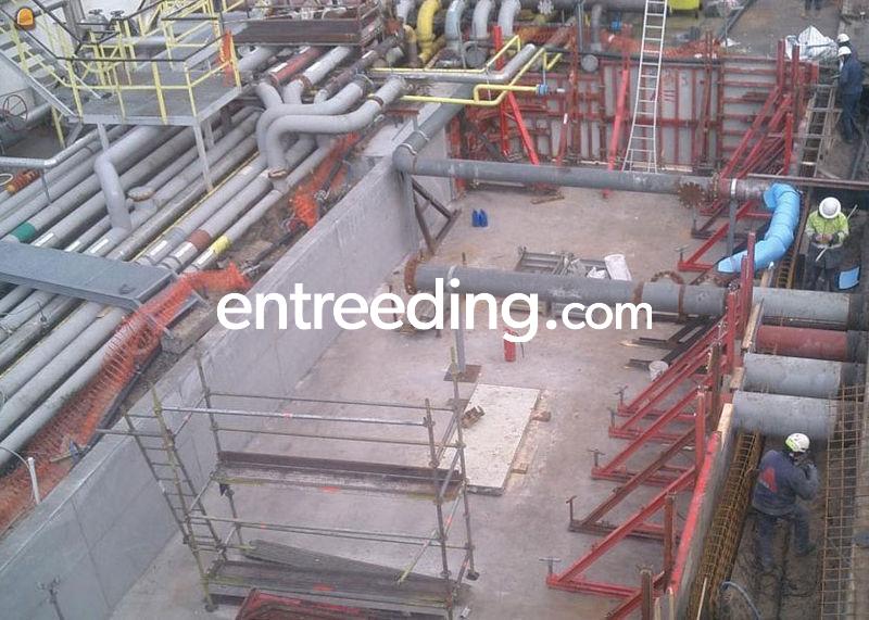 Rioleringen, pompbekken bouwen