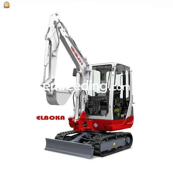 Verkoop van Takeuchi minigravers, reparaties, service