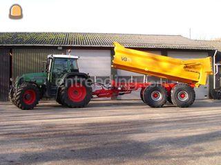 Fendt 714 met gronddumper Omgeving Nijmegen