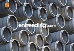 PVC buizen grijs / rood