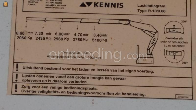 Volvo trekker met kraantrailer