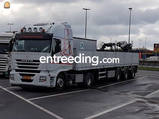 Steentrailer incl. 20T/M kraan