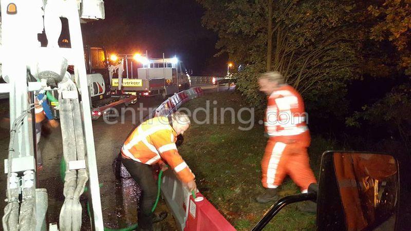 Kunststof barrier (rood/wit)