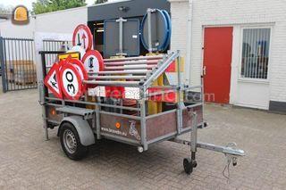 Halve rijbaan afzetting (... Omgeving Goeree-Overflakkee