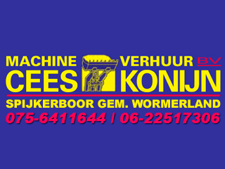 Logo Cees Konijn Machineverhuur B.V. Spijkerboor (NH)