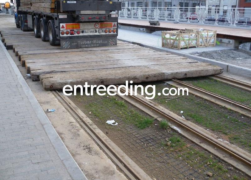 Verhuur dragline schotten in hardhout azobe in verschillende afmetingen