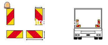 Voertuigsignalisatie: contourmarkering, gevarendriehoek, ADR,...