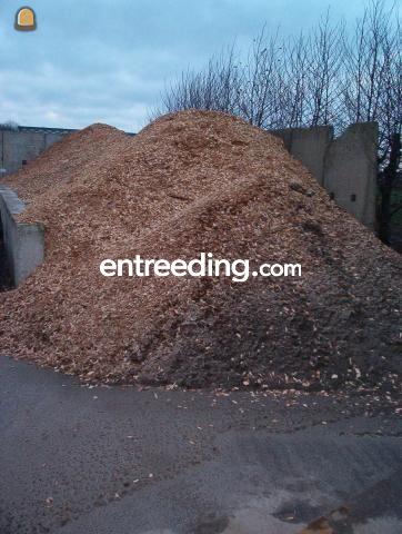 Gedroogde dennenaald houtchips