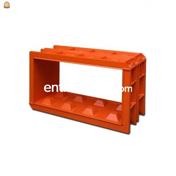 Mallen om betonblokken te maken