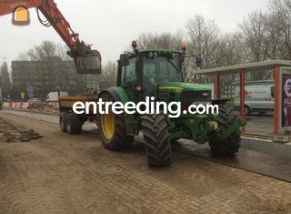 John Deere + 6m3 kipper Omgeving Maarssen