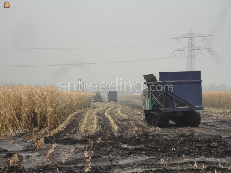 John Deere 7400 Maishakselaar op rupsen