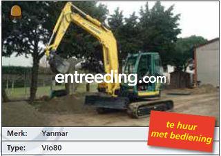 Yanmar Vio80 Omgeving Hilversum