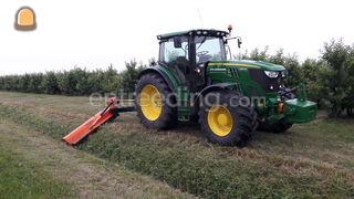 John Deere 6150R + klepel... Omgeving Maasdriel