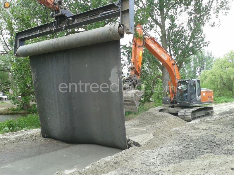 Wegendoek oprol systeem