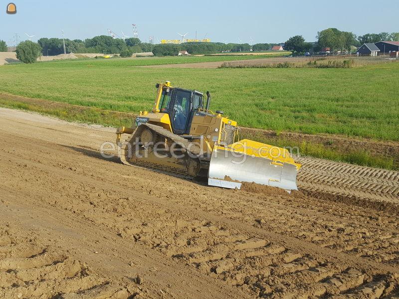 Caterpillar D6N met trimble GPS en ripper