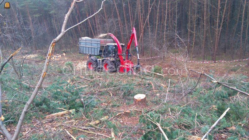 Claas Xerion + schijvenhakker