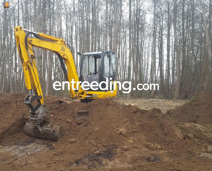 Kleine grondwerken, opruimen, opkuisen bouwterreinen