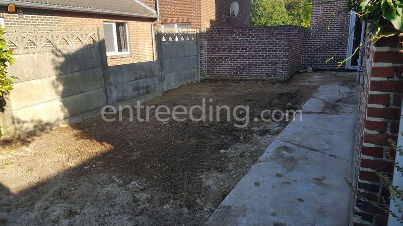 Kleine grondwerken, opruimen, opkuisen bouwterreinen