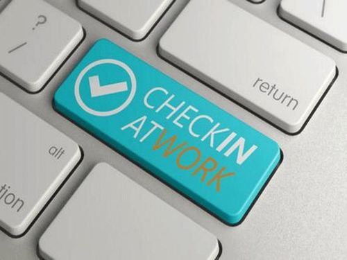 Check in at work nog onvo...