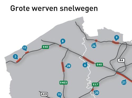 28 grote werken op snelwe...
